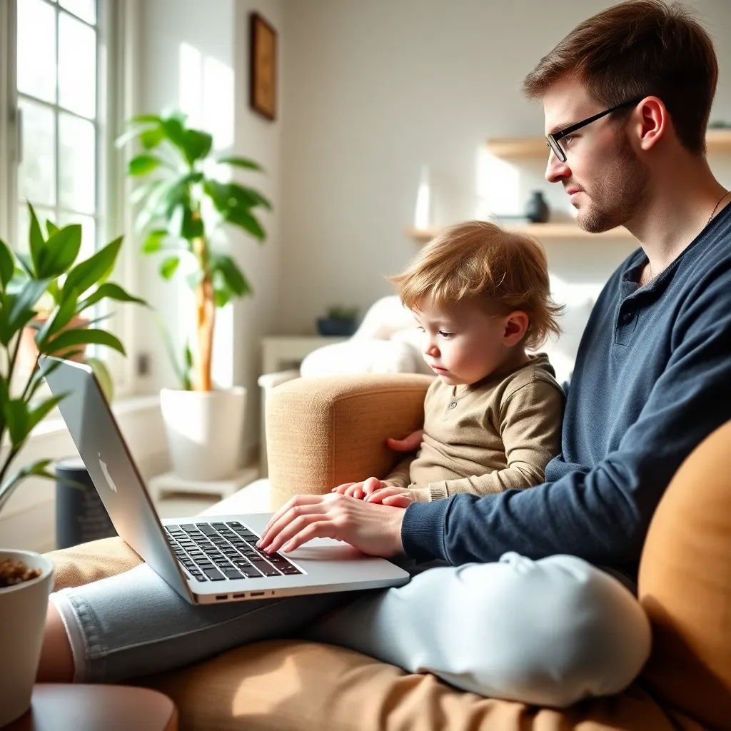 Persoon die een productieve ochtendroutine volgt in een lichte keuken